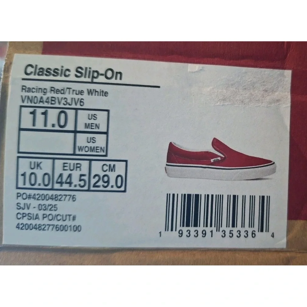Vans item description